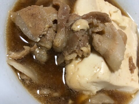 すき焼き風味豚バラ豆腐